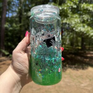 it's just a chapter snowglobe tumbler 20oz