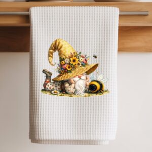 bee gnome towel