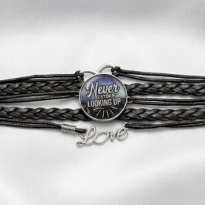 never stop looking up bracelet