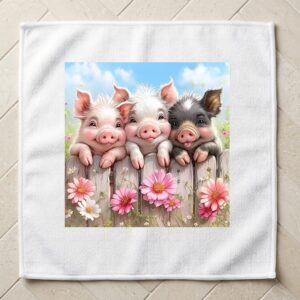 pigs washcloth