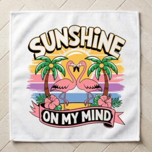 sunshine on my mind washcloth