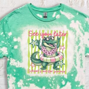 schools out bleached t shirt