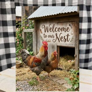 welcome to our nest sign