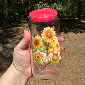 gnome glass tumbler