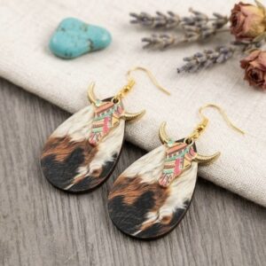 Western Steer Earrings