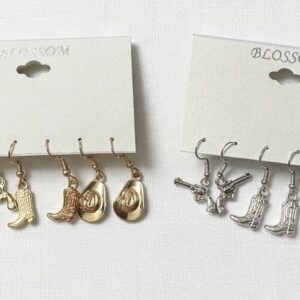 western set of earrings
