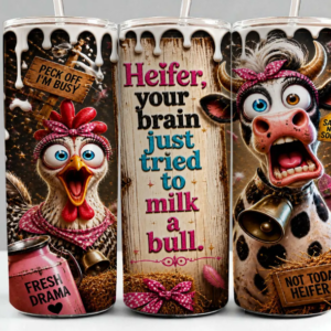 milk a bull tumbler