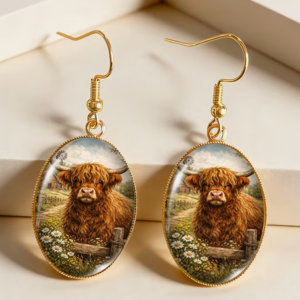 highland golden earrings