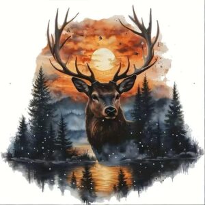 deer diamond painting