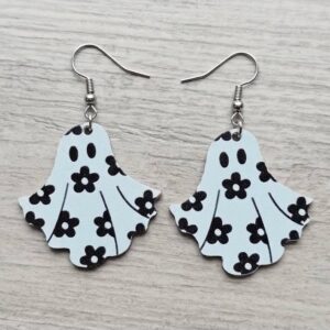 ghost flower earrings