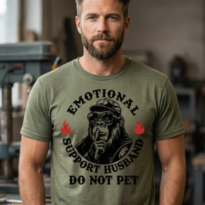 emotional support husband t shirt