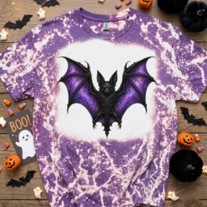 bat bleached t shirt