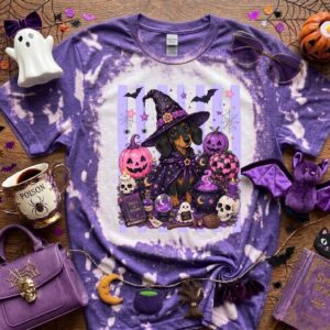 weiner halloween bleached t shirt