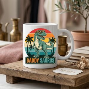 daddy saurus mug
