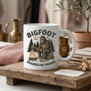 bigfoot grabbed mug