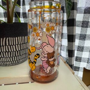 pooh babies snowglobe tumbler