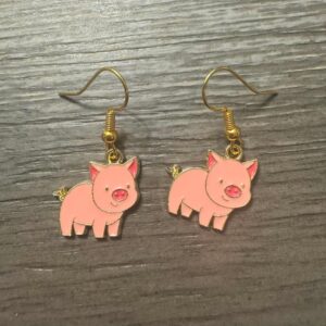 pig earrings