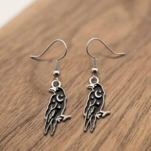 Raven earrings