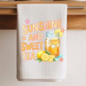 sunshine sweet tea towel
