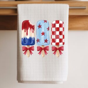 red white and blue pops towel