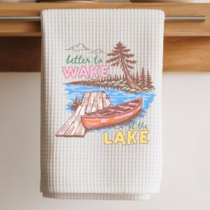 better to wake at lake towel