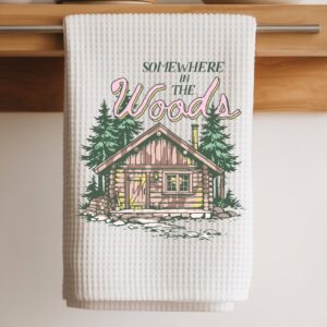 somewhere in the woods towel