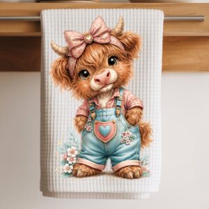 overall cow towel