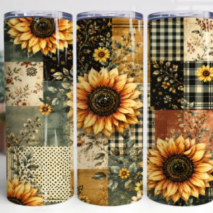 sunflower patch tumbler