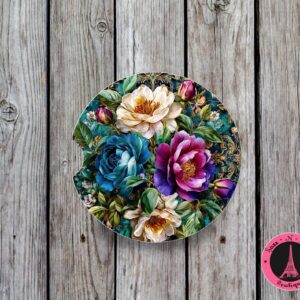vintage floral coaster