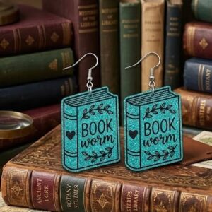 bookworm earrings