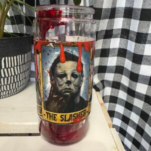 the trio of scares snowglobe tumbler