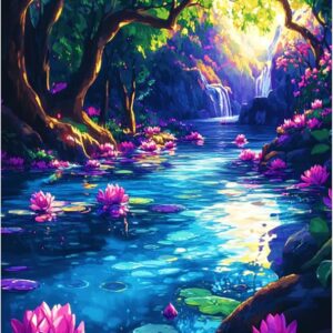 waterlillies diamond painting