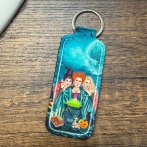 hocus pocus lip balm keychain holder