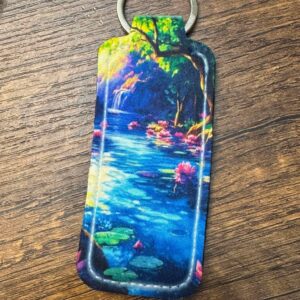 water dreams lip balm holder keychain