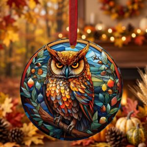owl fall ornament