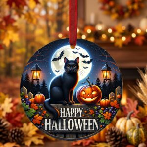 black cat ornament