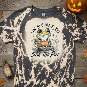 on my way bleached t shirt