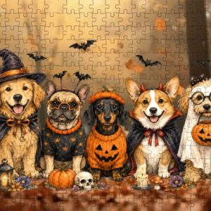halloween dogs puzzle