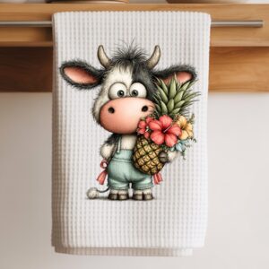 pineapple cow towel