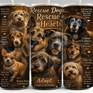rescue dogs tumbler
