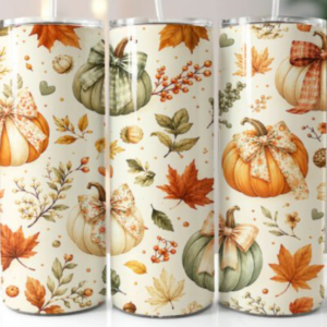 pretty pumpkins tumbler