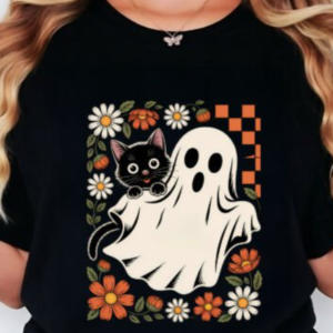 boo cat t shirt