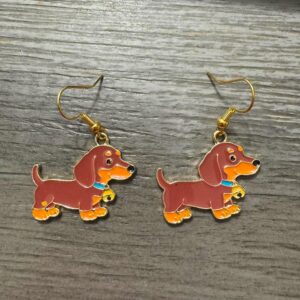 dashund earrings