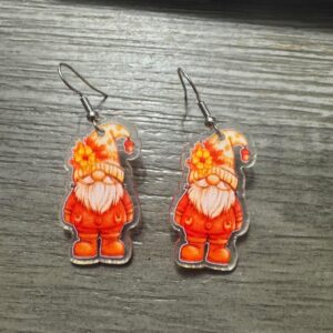 fall gnome earrings