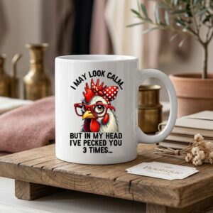 I may look calm mug