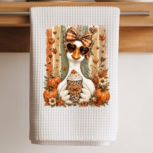 pumpkin goose towel