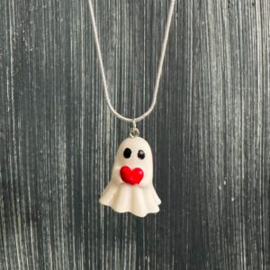 ghost heart necklace