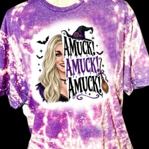 amuck bleached t shirt