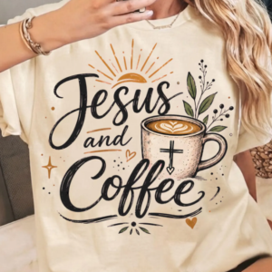 Jesus and coffee t shirt