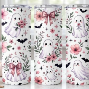 bow pretty ghosts tumbler